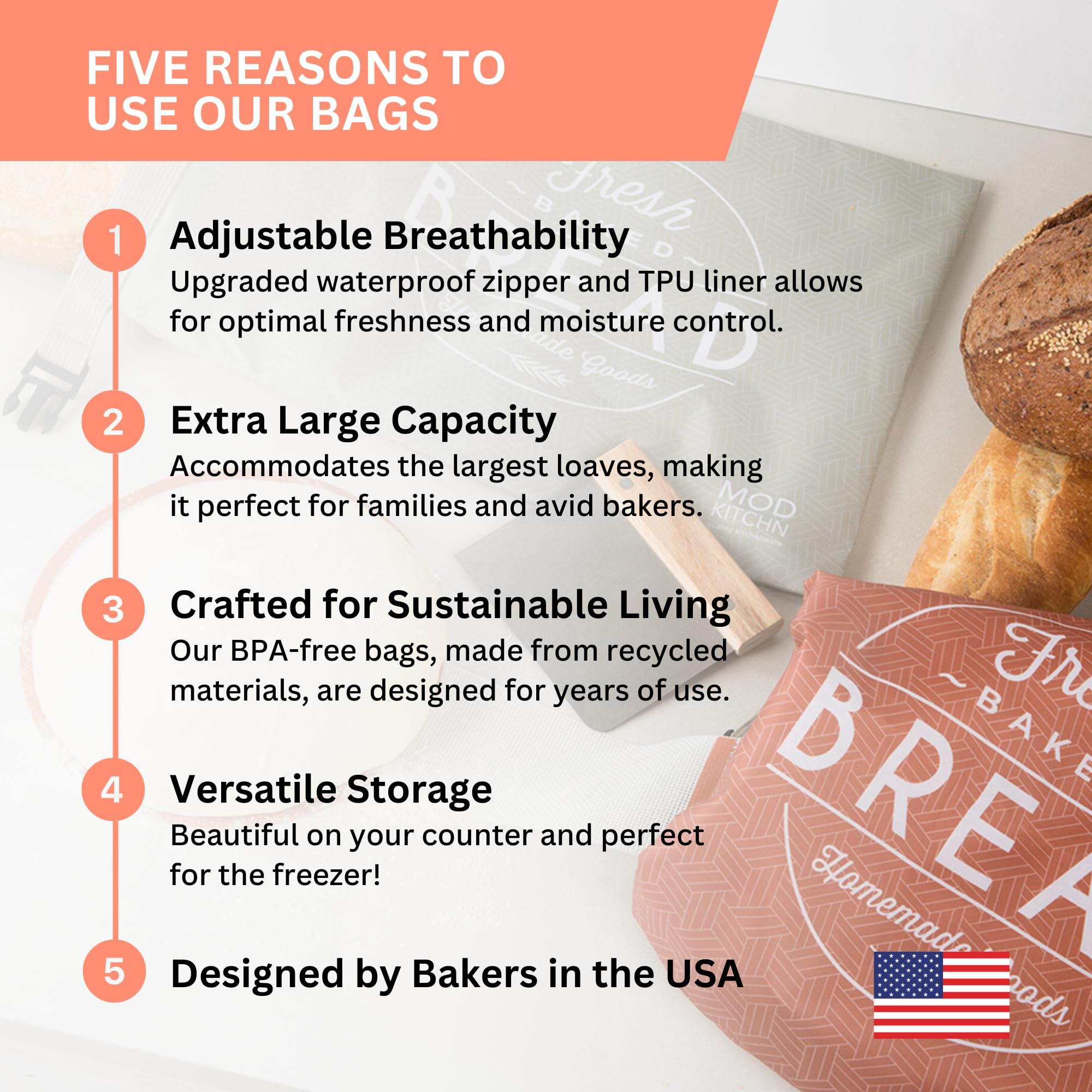 ModKitchn freezer-safe bread storage keeps baked goods fresh during freezing.