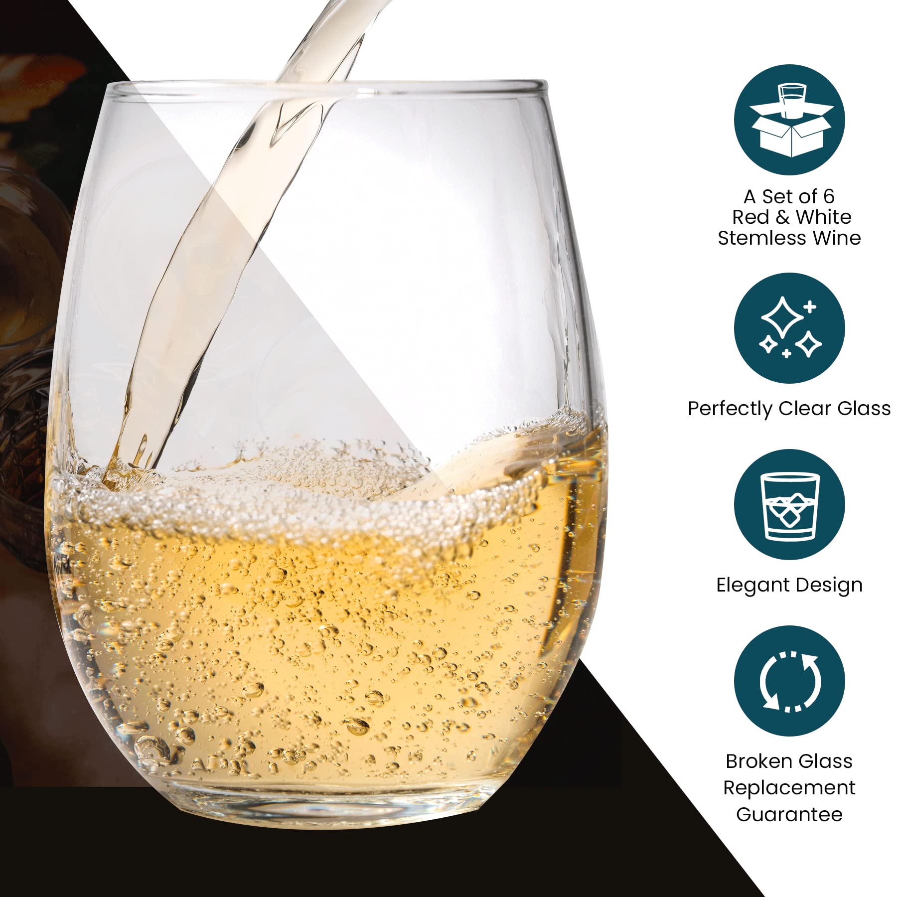 Dishwasher-safe Modvera wine glasses ready for easy cleanup after entertaining