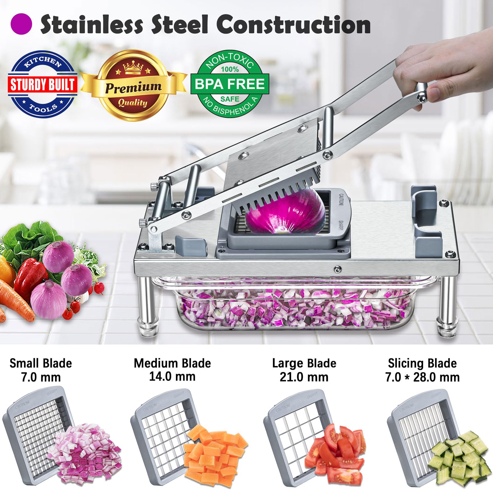 Moeuonb detachable parts for easy cleaning and time-saving kitchen prep.