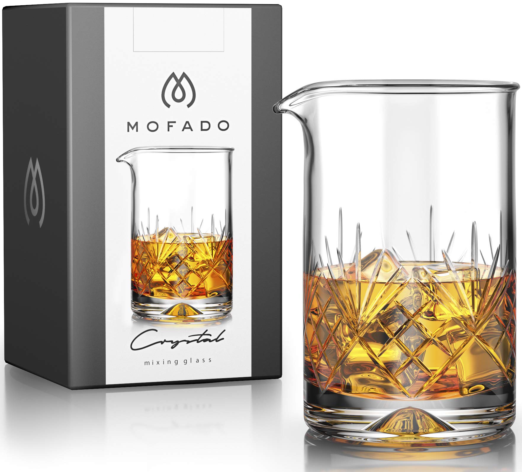 MOFADO crystal mixing glass is dishwasher safe, simplifying cleanup after shaken or stirred drinks