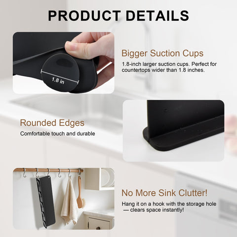Mofason splash guard is dishwasher-safe for quick cleaning.