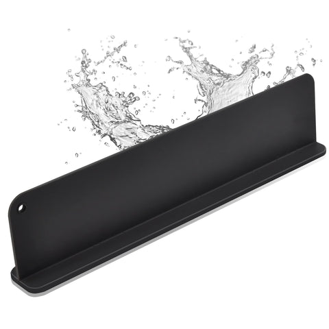 Mofason silicone sink splash guard front view protects clothing from splashes.