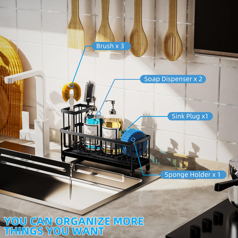 Moforoco elevated brush rack supports upright drying and easy access.
