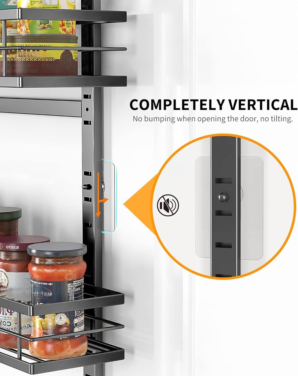 Moforoco kitchen storage organizer offers versatile space for bottles and boxes.