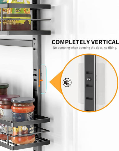 Moforoco kitchen storage organizer offers versatile space for bottles and boxes.