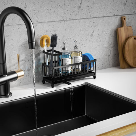 No installation is required; just place on the counter to organize items.