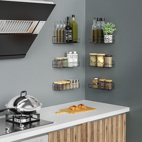 Moforoco spice rack front view shows a slim, space-saving design.