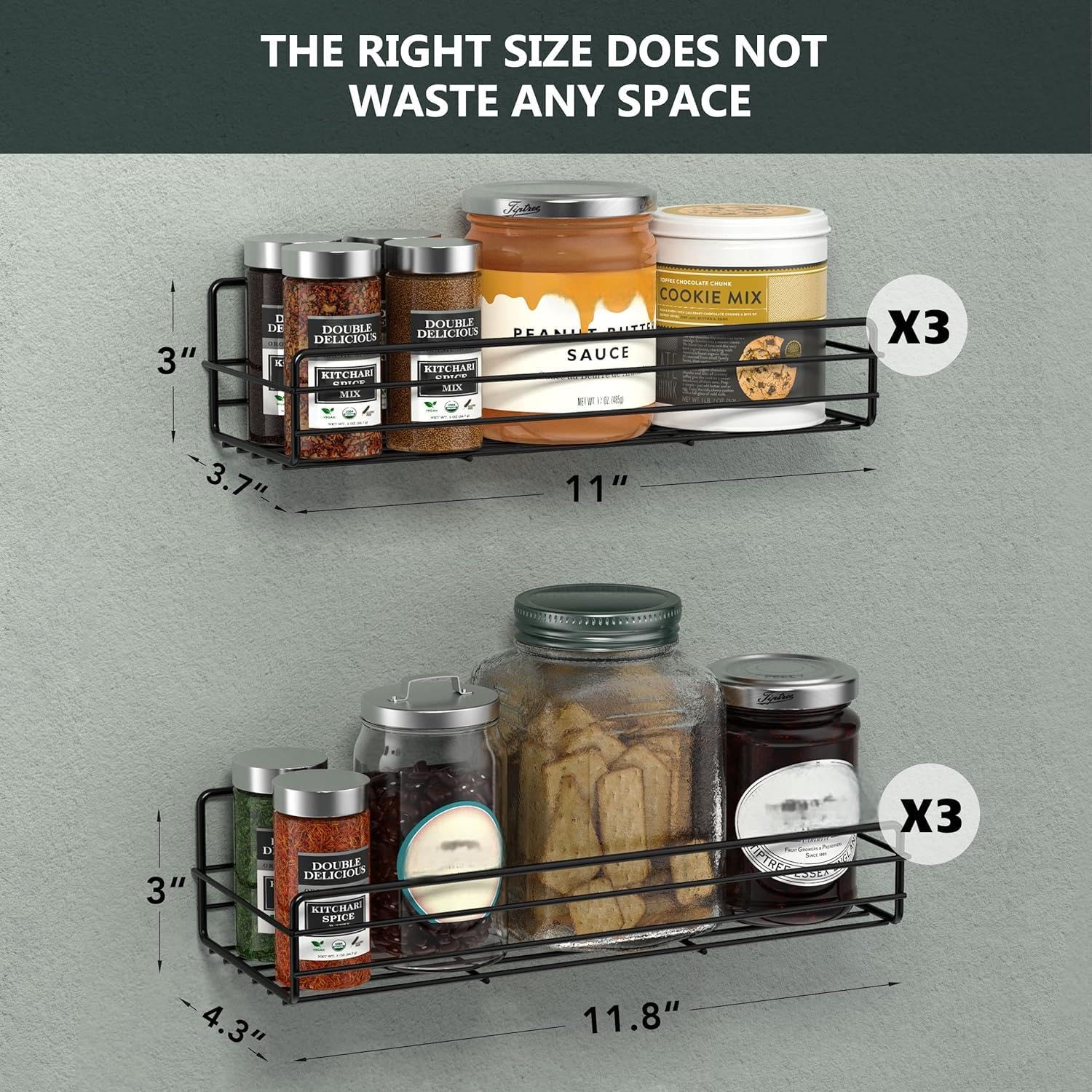 Moforoco jar capacity supports storing many bottles in each rack.