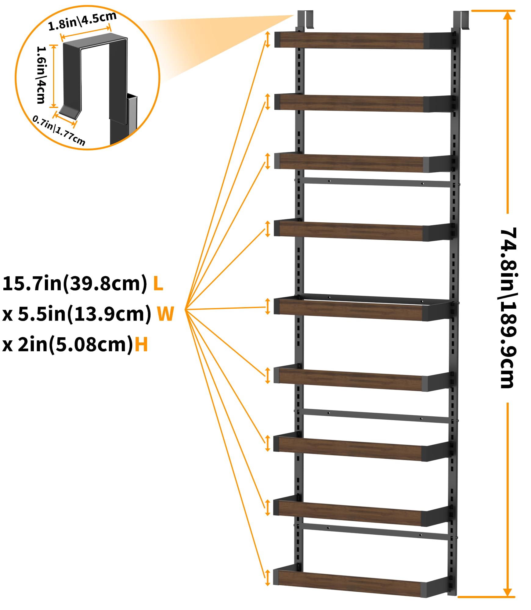 Moforoco spices organized on pantry shelves for easy access.