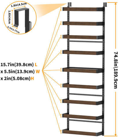 Moforoco spices organized on pantry shelves for easy access.