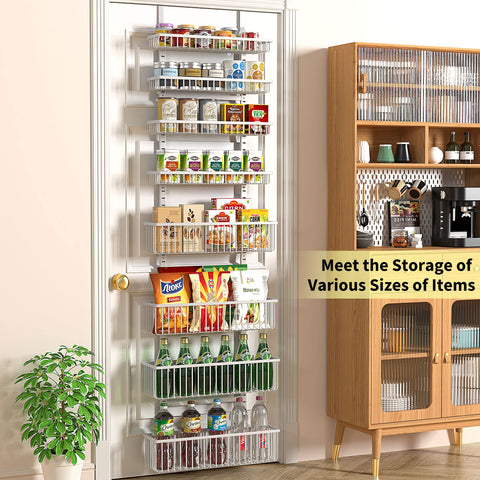 Moforoco anti-swing door organizer provides stable storage for busy kitchens