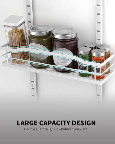 Moforoco durable metal pantry organizer designed to hold heavy cans securely.