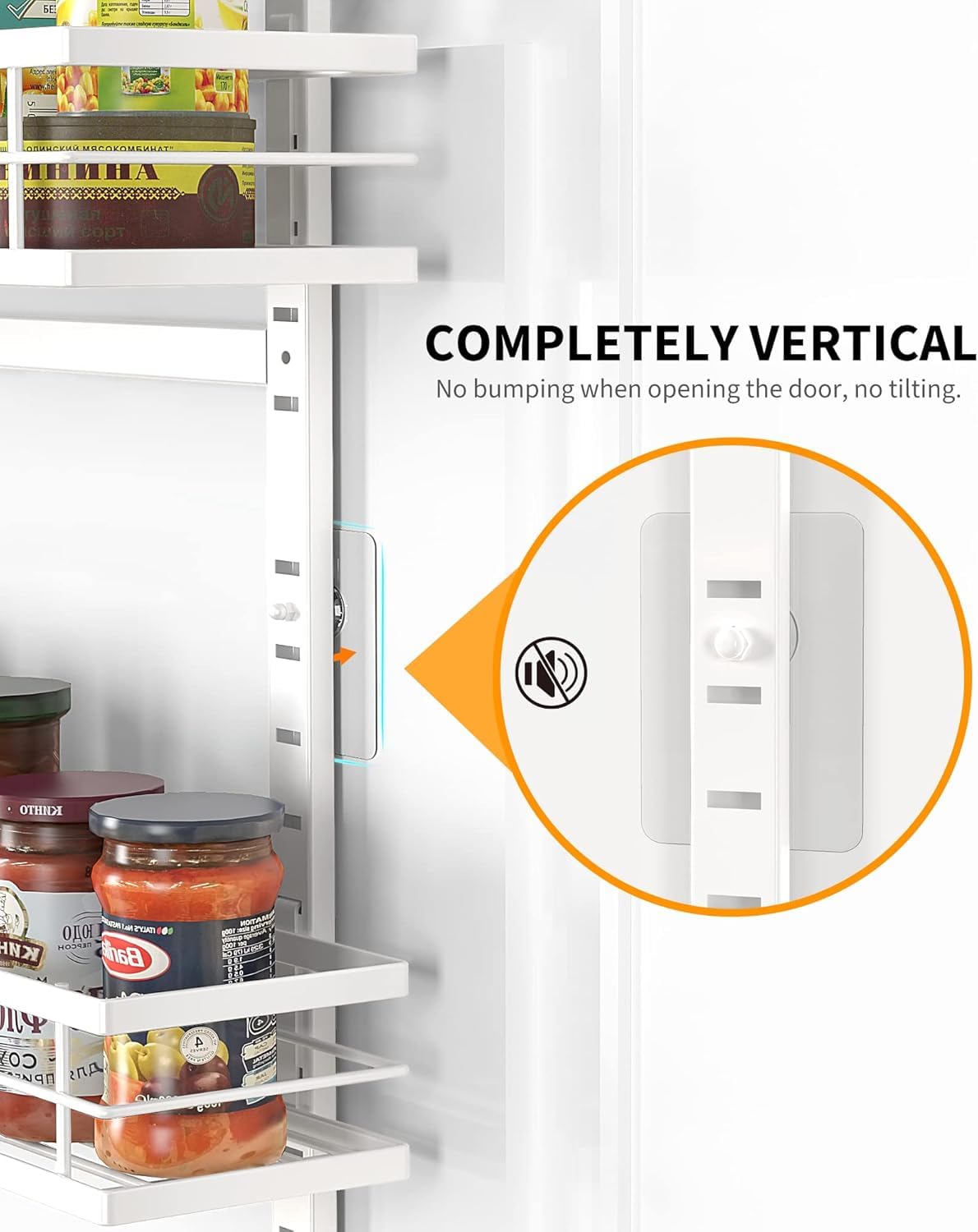 Moforoco heavy-duty metal shelving supports heavy cans and jars.