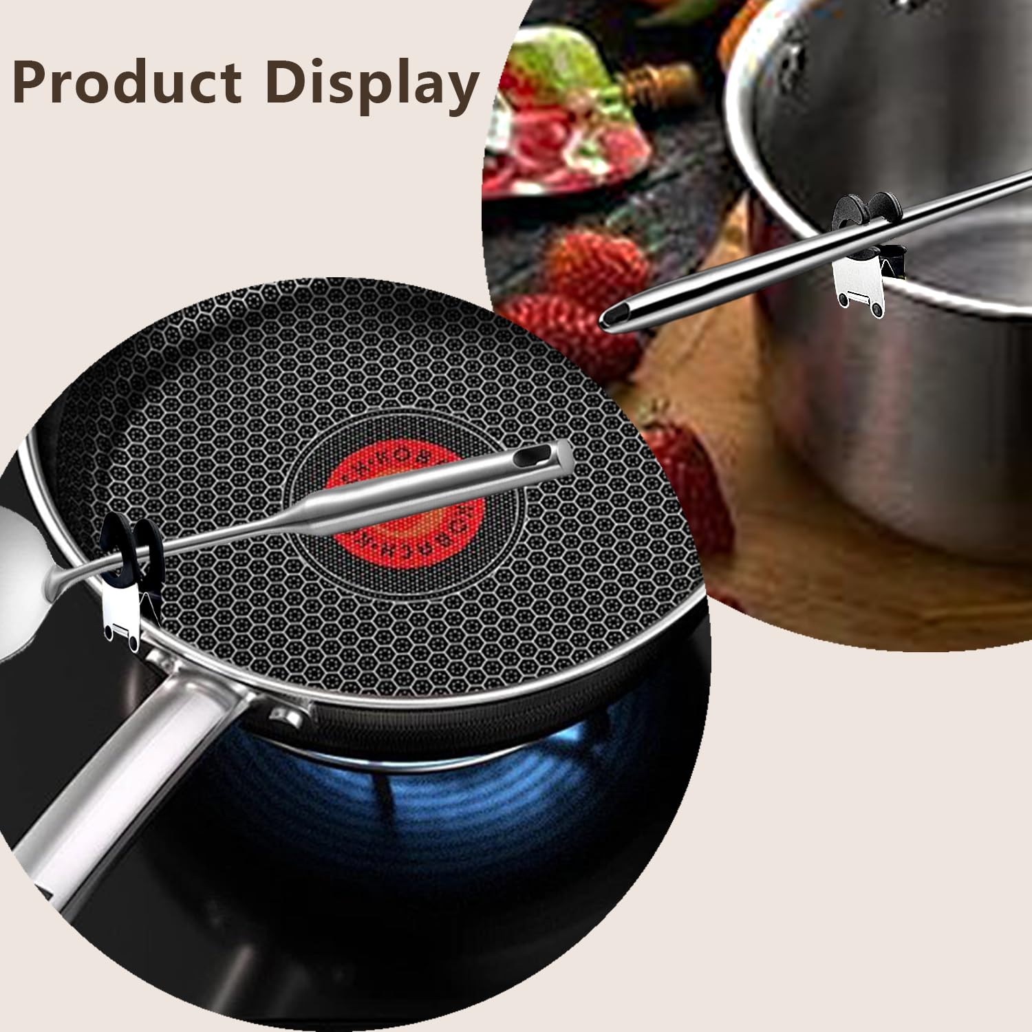 MogPnaMau compact kitchen utensil rest fits in small workspaces.
