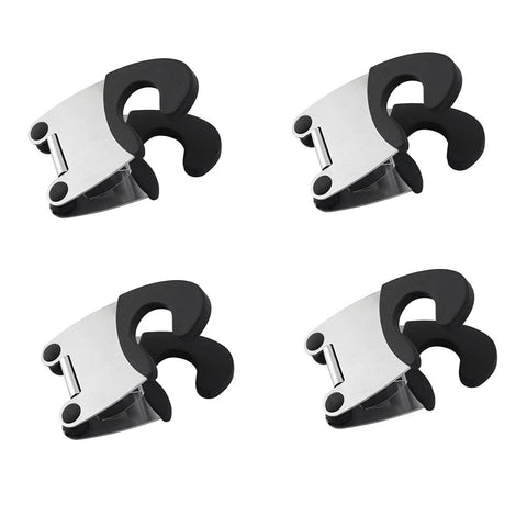 MogPnaMau pot spoon holder black clip keeps utensils secure and scratch-free.