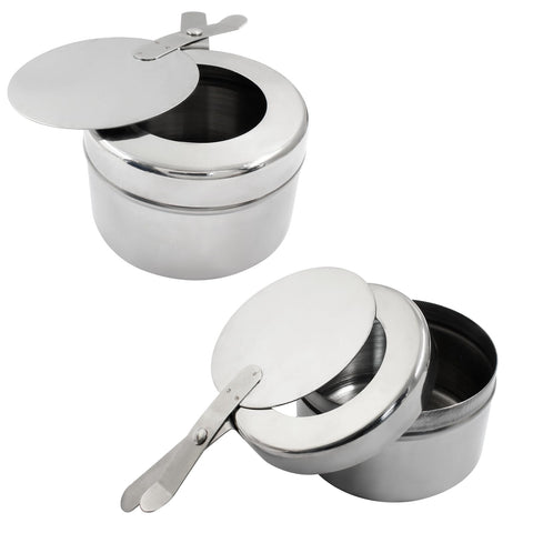 Moicstiy two-piece fuel holder set keeps food hot at buffets.