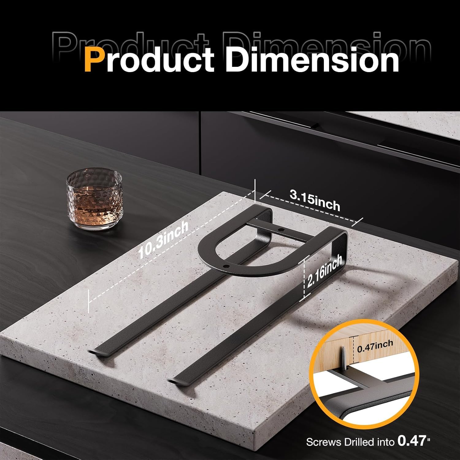 MOJOHAND double hanging rod design keeps tumblers accessible and organized.