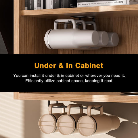 MOJOHAND rustproof metal construction ensures long-lasting, reliable bottle organization.