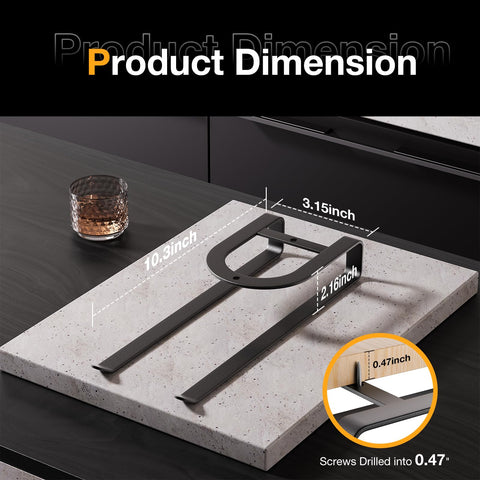 MOJOHAND organizer side view demonstrates slim profile for tight cabinets