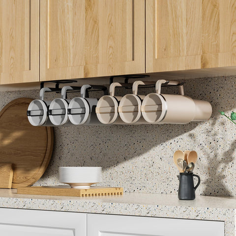 MOJOHAND organizer with tumbler keeps pantry clutter under control