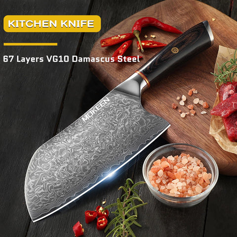 Gift-ready packaging for the MOKEEN cleaver.