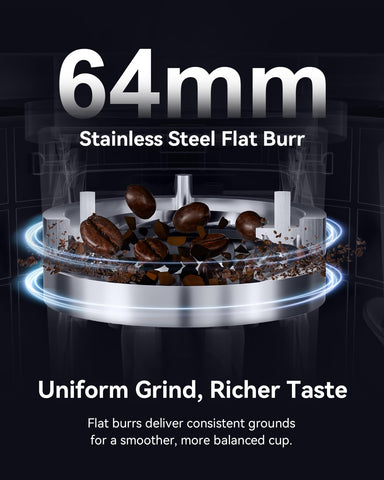 MOKKOM precision settings dial enables versatile grind ranges.