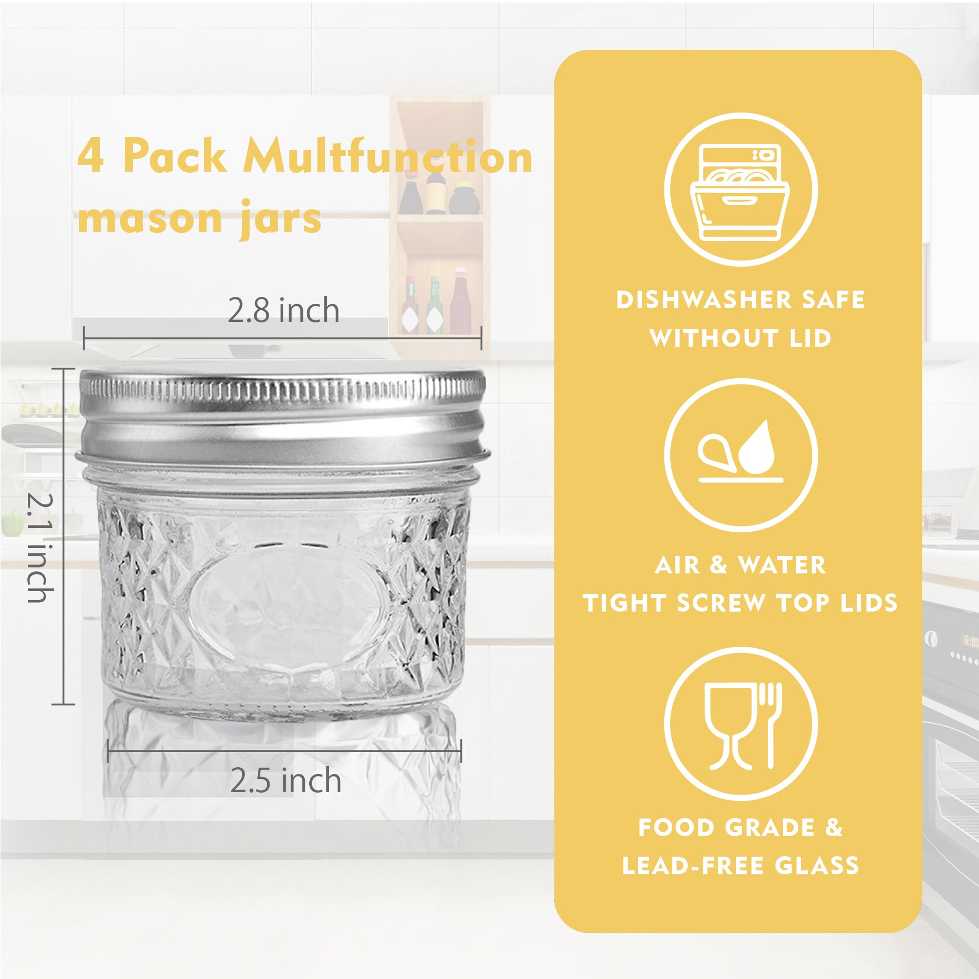 MOLADRI stackable design saves cabinet space and keeps contents visible.