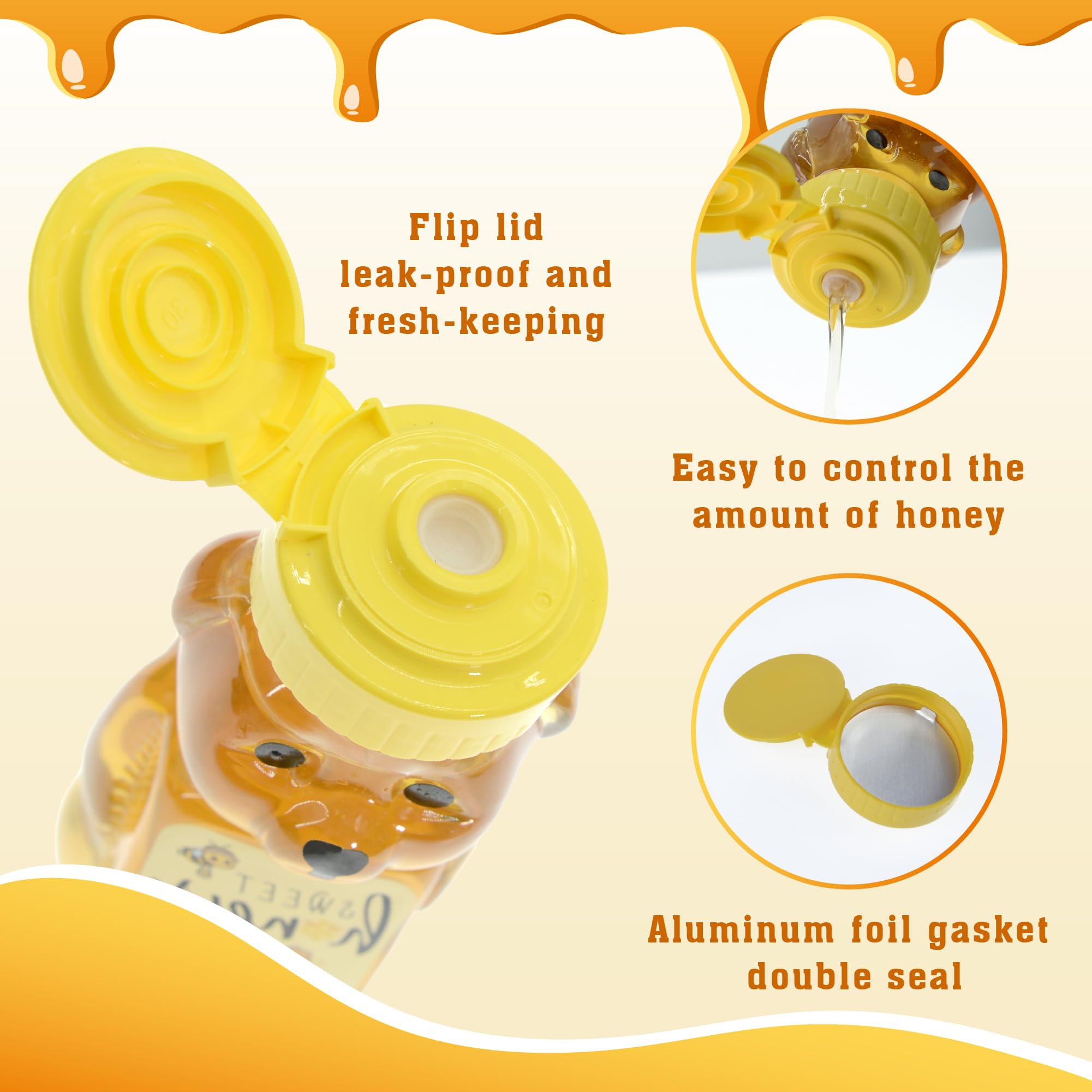 MOLADRI transparent bear bottle lets you see contents for easy refills