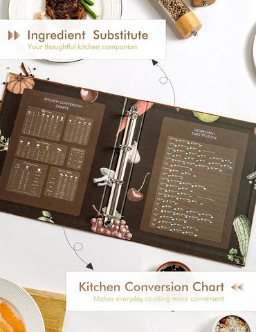 4-ring binder design allowing easy page addition and reordering.