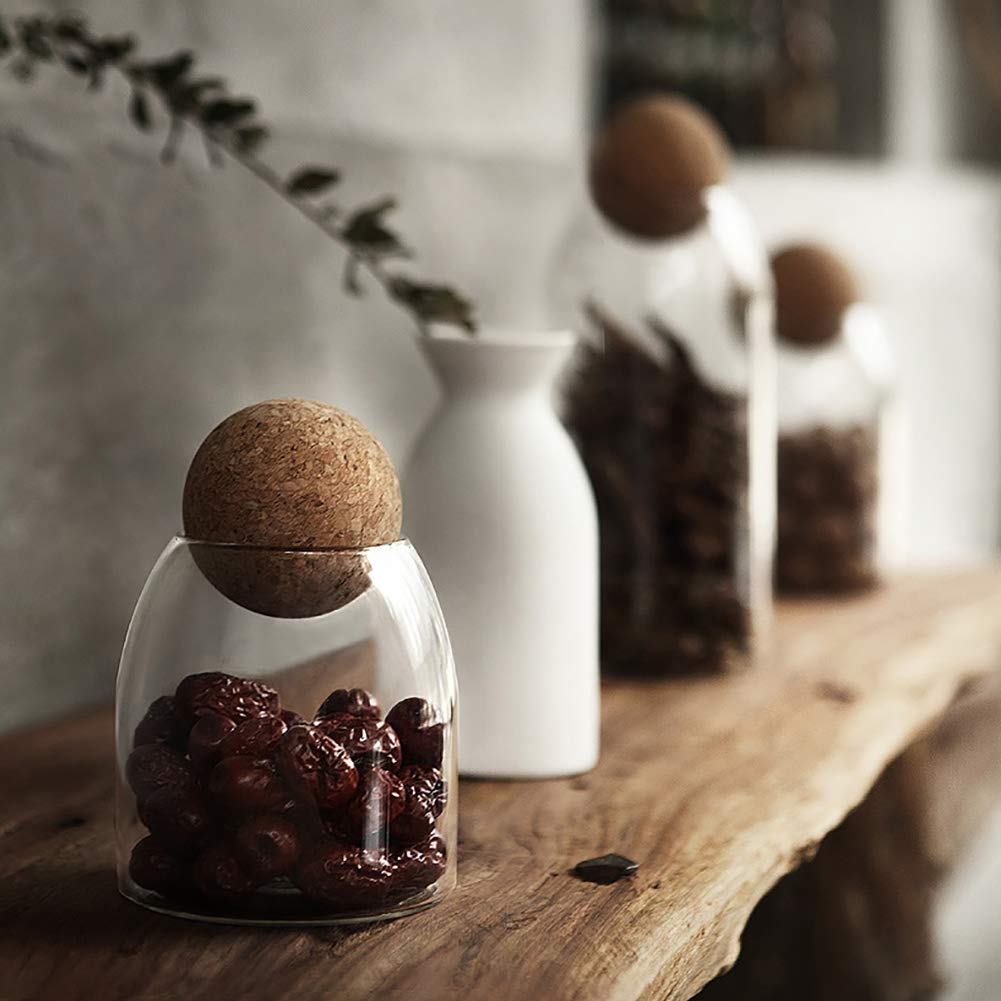MOLFUJ candy jar keeps treats fresh with stylish pantry display.