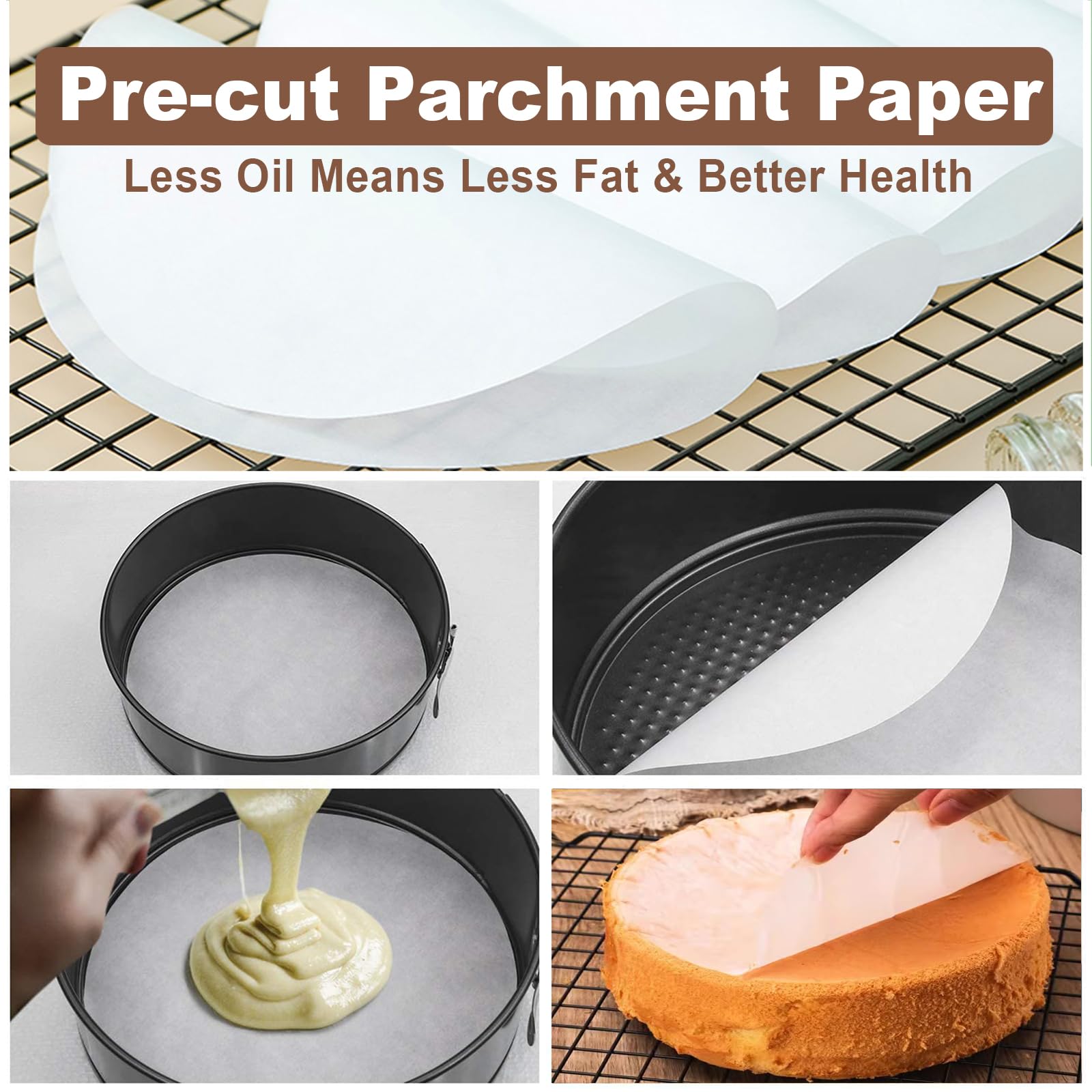 Molgree parchment paper pack helps cleanup and keeps cakes intact