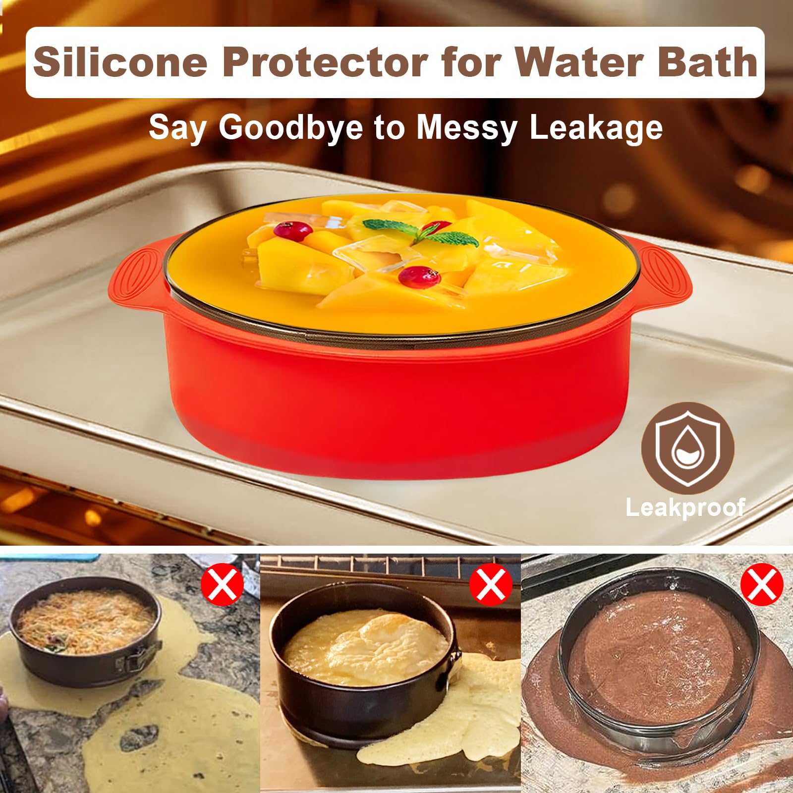 Molgree 7-inch springform pan with removable bottom for clean cake release