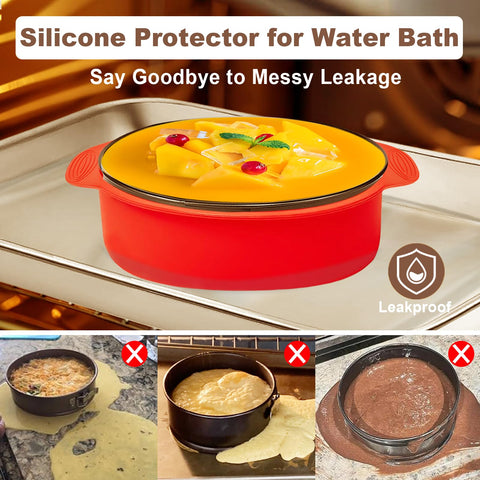 Molgree 7-inch springform pan with removable bottom for clean cake release