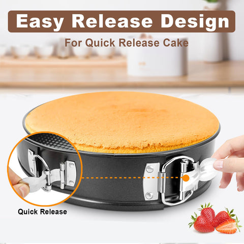 Molgree 9-inch springform pan ready for water bath and even heating