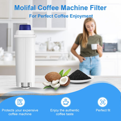 Molifal filter with De'Longhi ECAM-series improves water quality