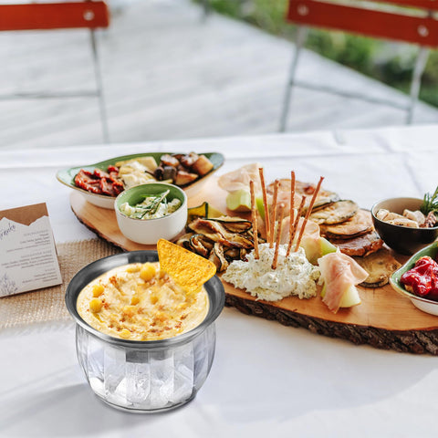 MOLIGOU 22oz dip bowls ready for shrimp, salsa, or guac