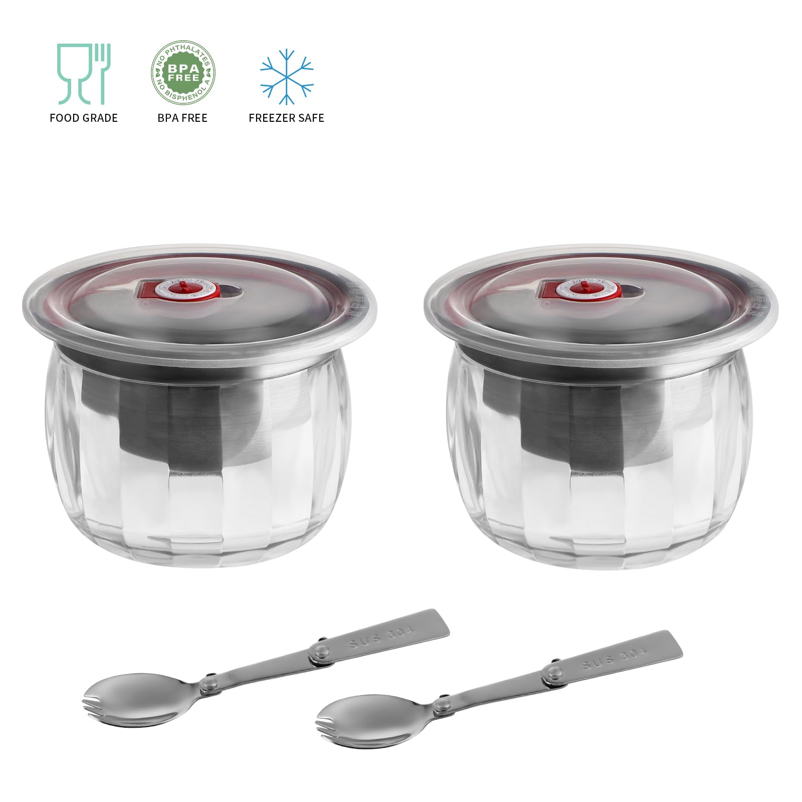 MOLIGOU acrylic ice holder under the dip bowl keeps foods cool during outdoor entertaining