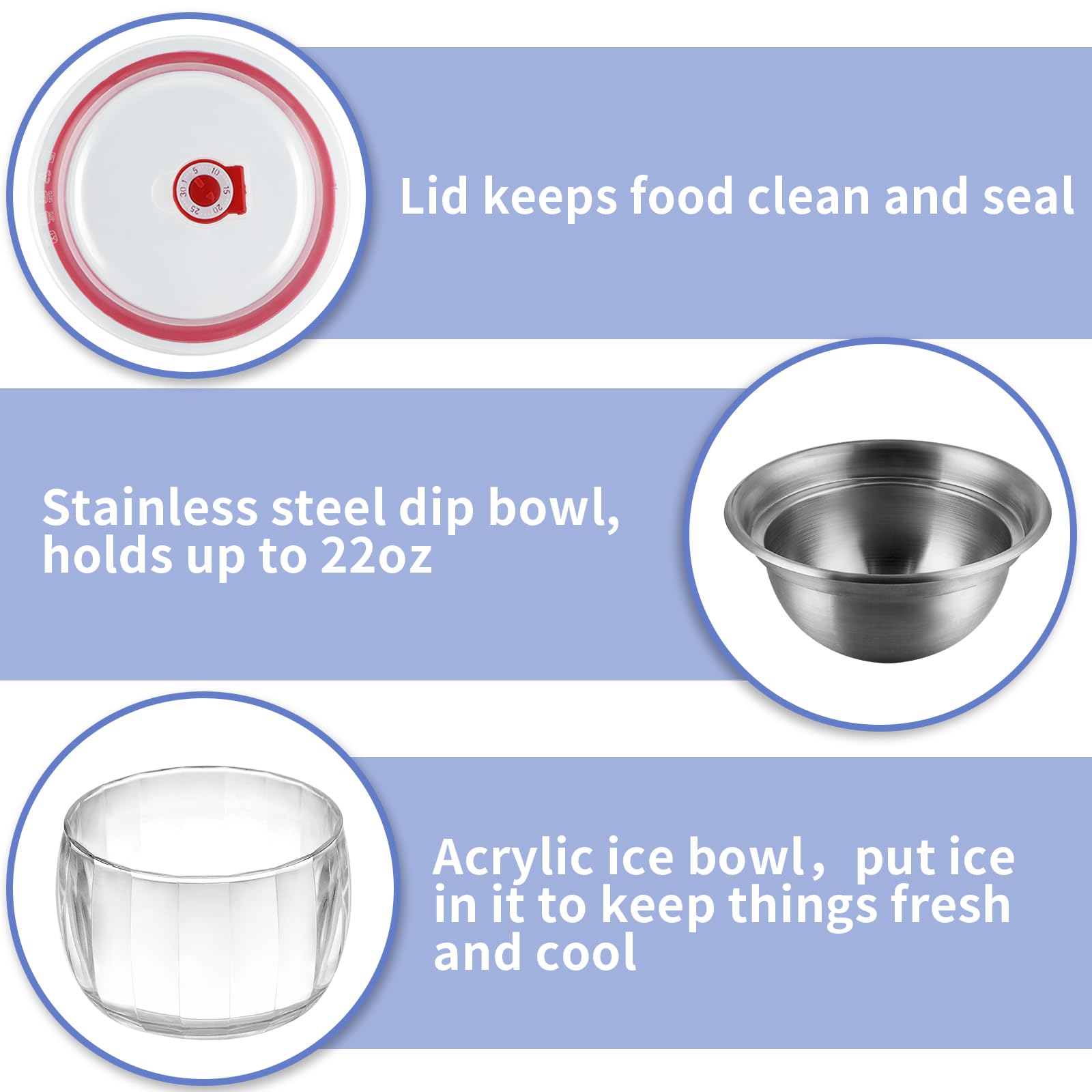 MOLIGOU dip bowl close-up with stainless steel spork highlighting premium serving tools