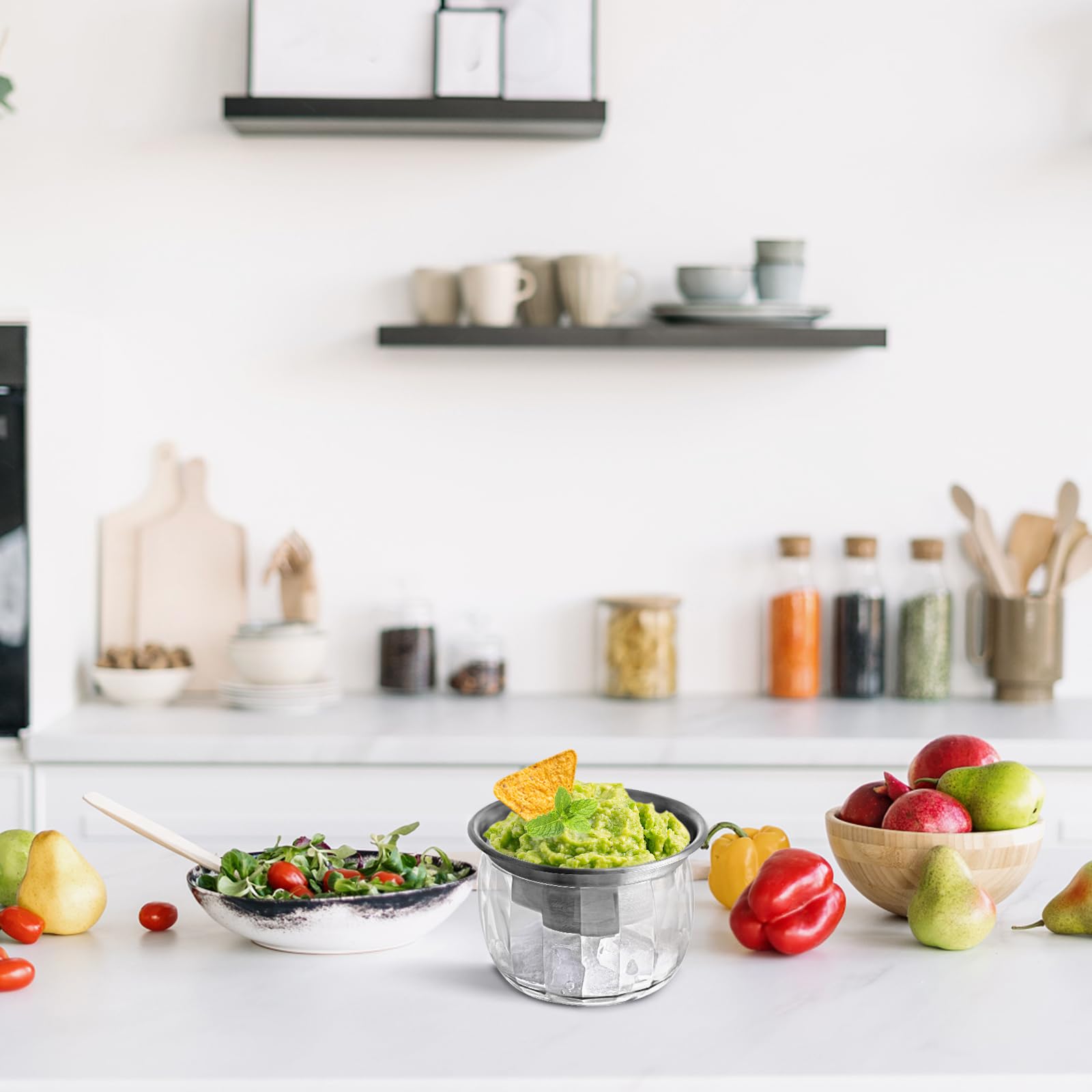 MOLIGOU lid and bowl assembly ready for storage and transport