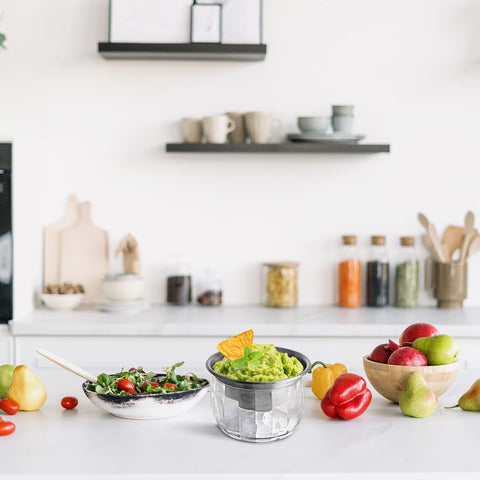 MOLIGOU lid and bowl assembly ready for storage and transport