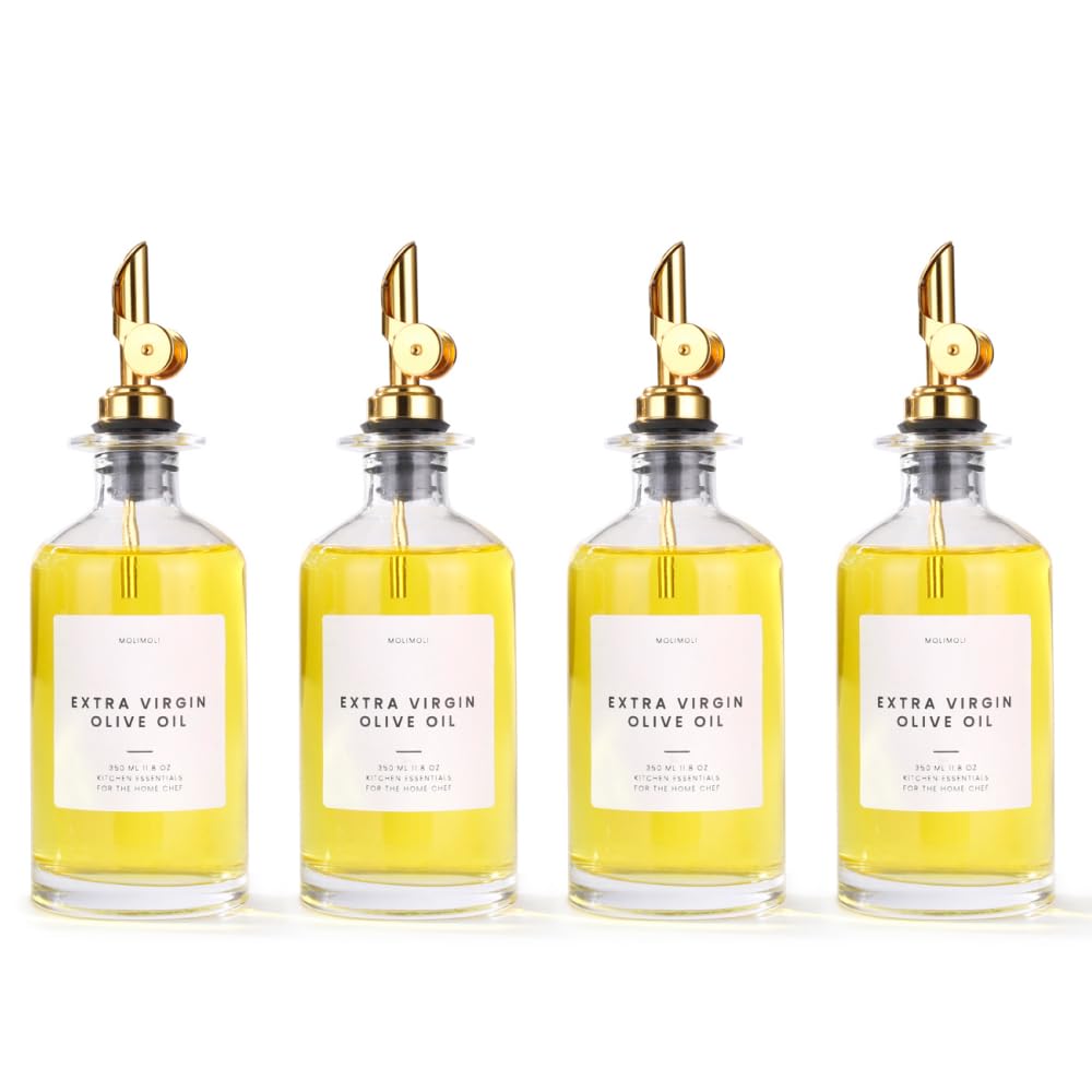 Molimoli cruet-set with olive oil bottles for elegant daily use and precise pouring
