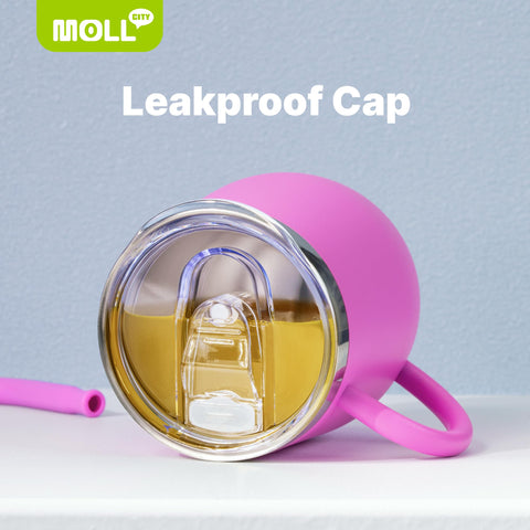 Mollcity Kids Tumbler double-wall vacuum keeps drinks cold longer