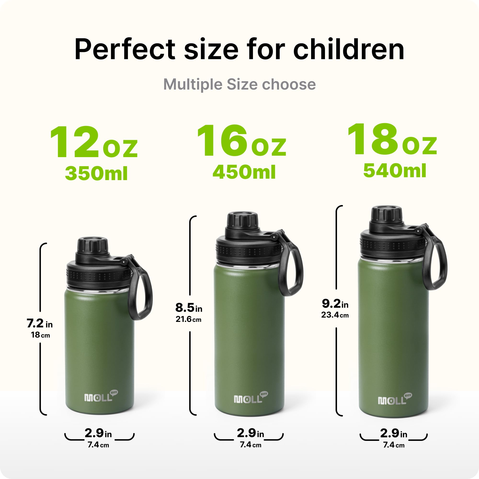 Mollcity BPA-free bottle designed for safe daily hydration