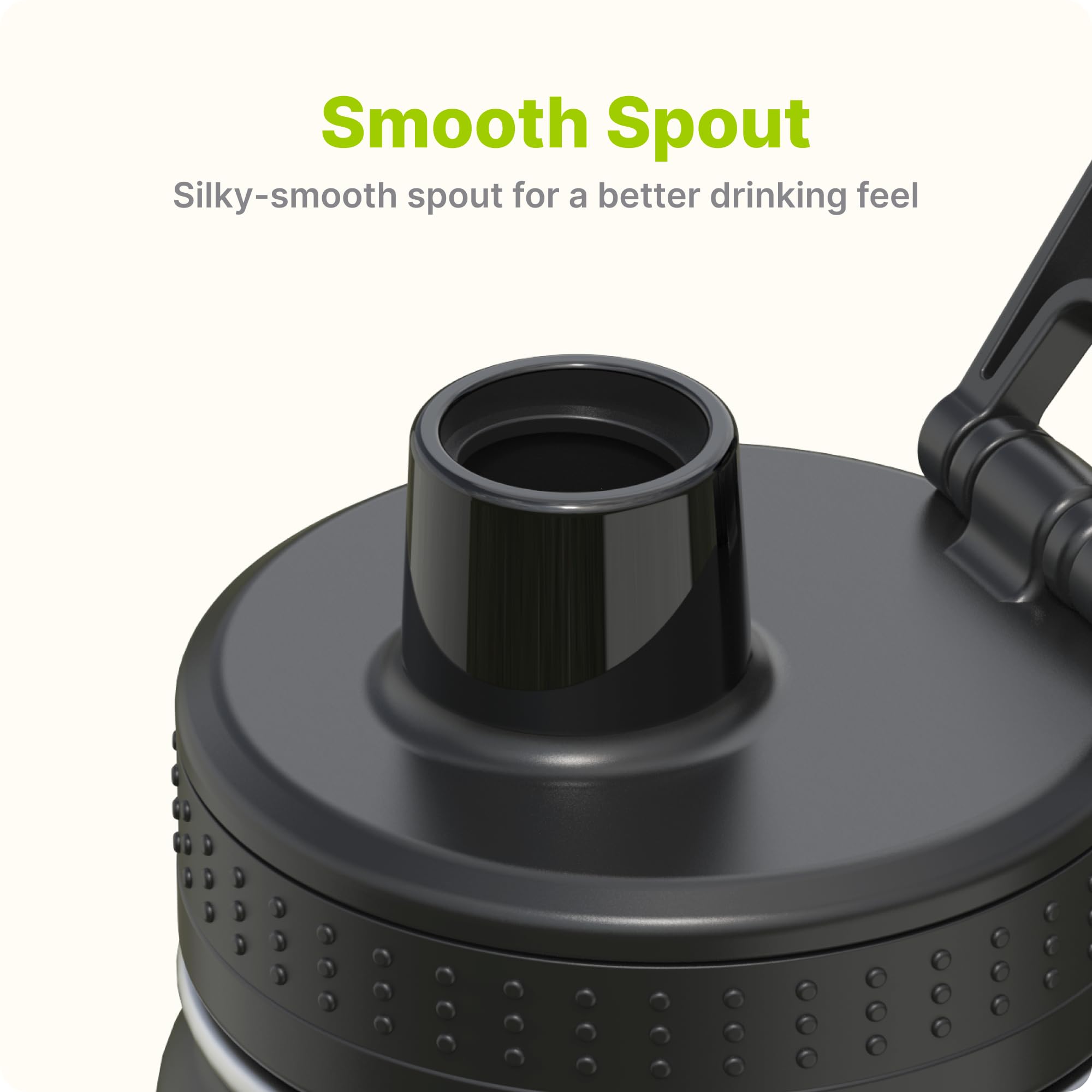 Mollcity bottle cap with loop enables quick sipping for independent use