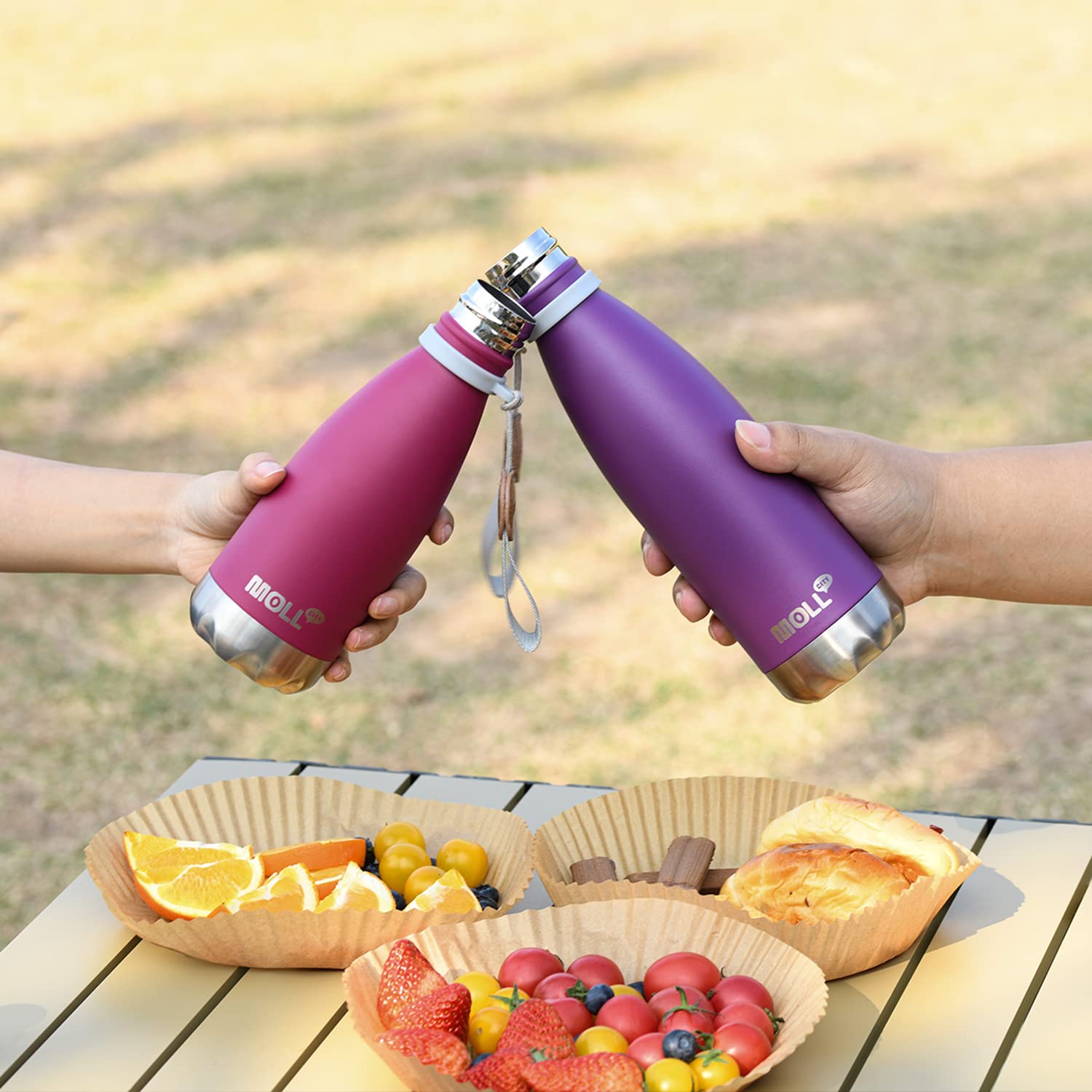 Mollcity Kids Water Bottle small-hands friendly design supports independent sipping.