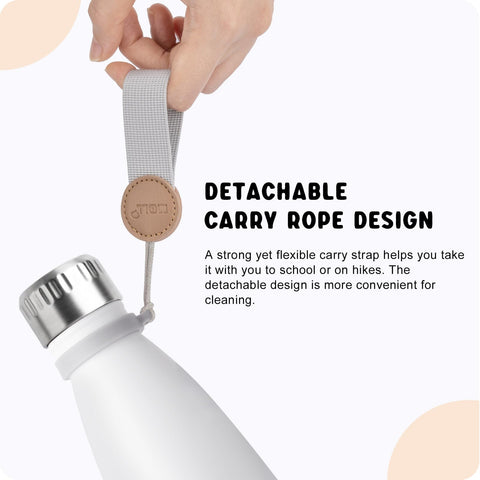 Mollcity double-layer insulated bottle keeps drinks cold or hot for long.