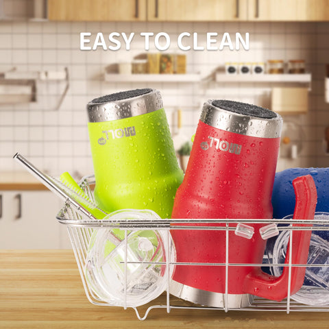 Mollcity wide-mouth design facilitates easy cleaning and ice addition.