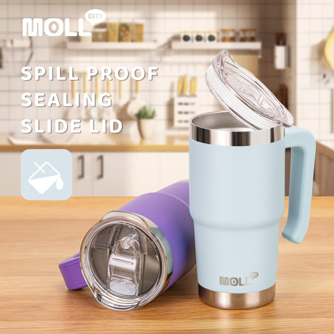 Mollcity wide mouth makes adding ice and cleaning easy