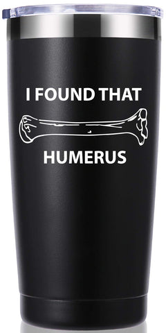momocici humerus 20oz tumbler in black keeps beverages hot or cold for hours on the go.