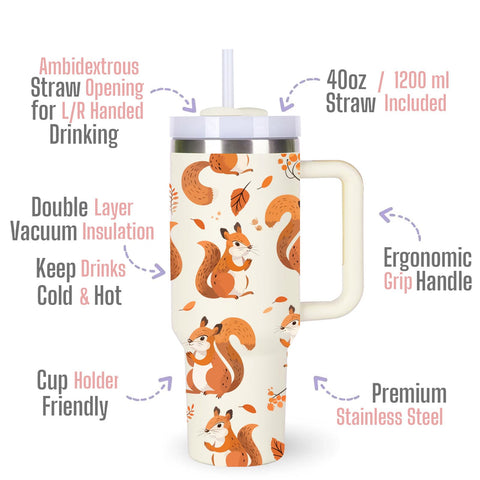 Momocici squirrel lover gift cup designed for gifting and daily use.